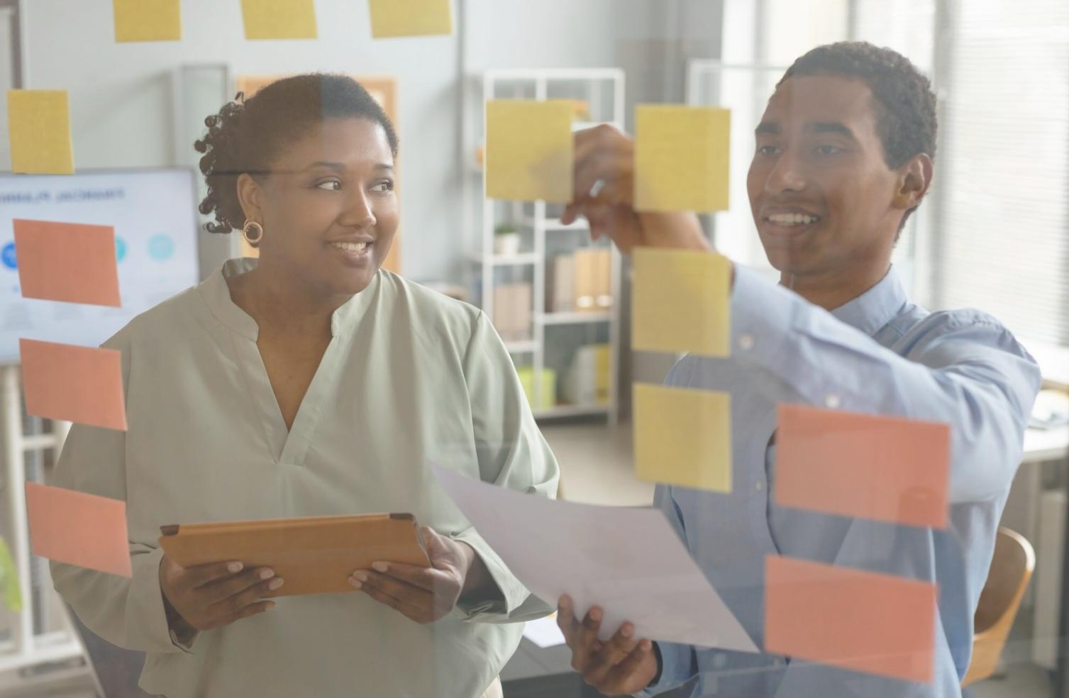 Financial planning workspace with calculator and documents